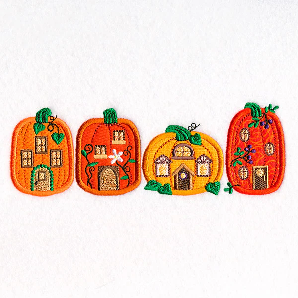 Pumpkin Village Border (Applique) - Image 7