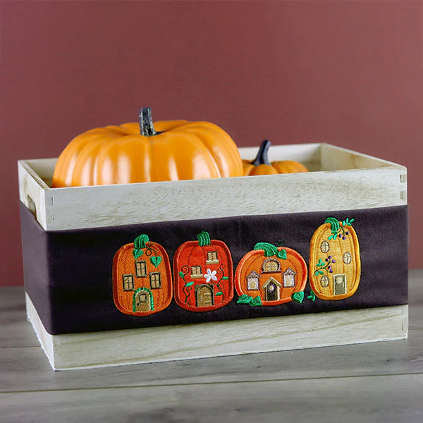 Pumpkin Village Border (Applique) - Image 8