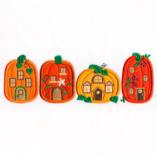 Pumpkin Village Border (Applique) - Image 9