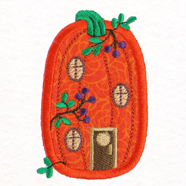 Pumpkin Village House 4 (Applique)