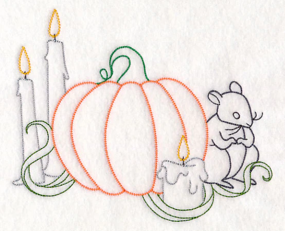 Pumpkin with Rat (Vintage) - Image 2