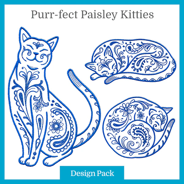 Purr-fect Paisley Kitty Design Pack - Image 3