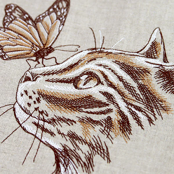 Purr-fectly Poised Monarch & Kitten - Image 4