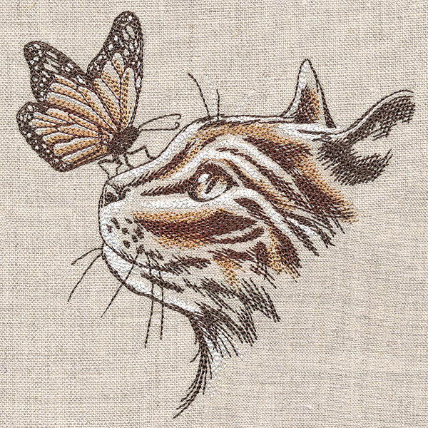 Purr-fectly Poised Monarch & Kitten - Image 7