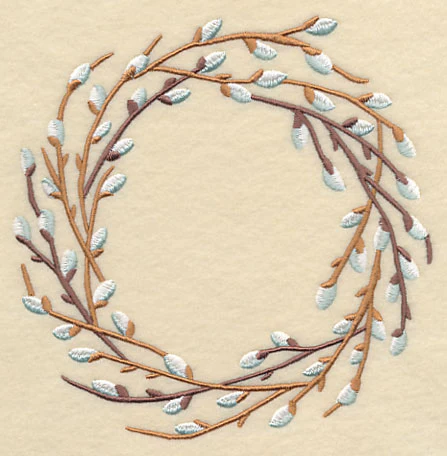 Pussy Willow Wreath 1 - Image 3