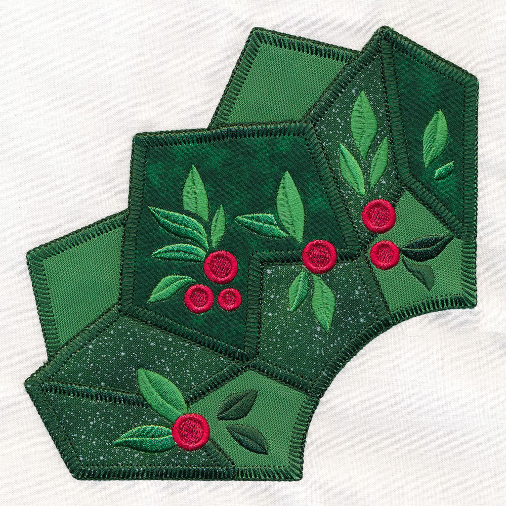 Quarter Holiday Wreath (Applique) - Image 5