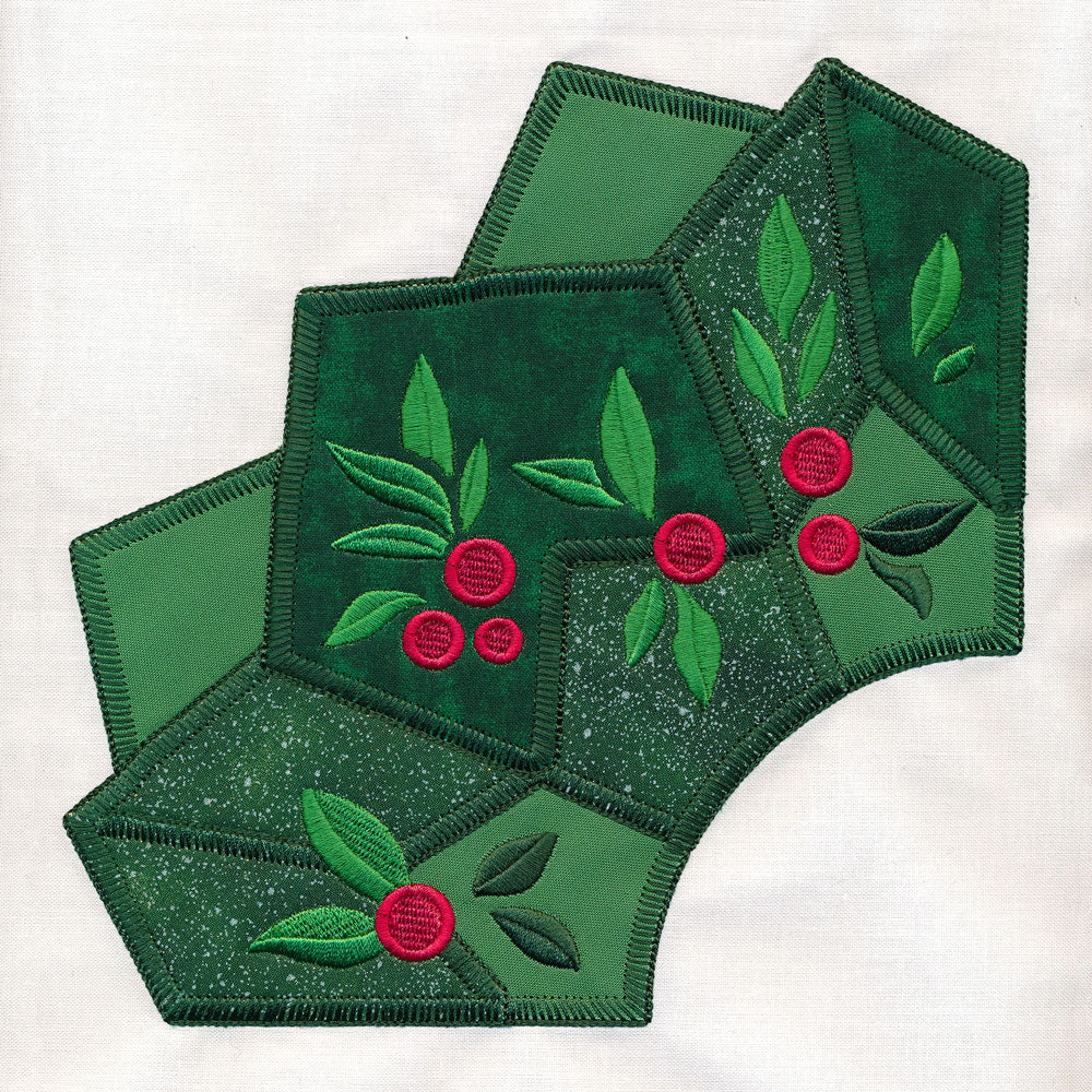 Quarter Holiday Wreath (Applique) - Image 7