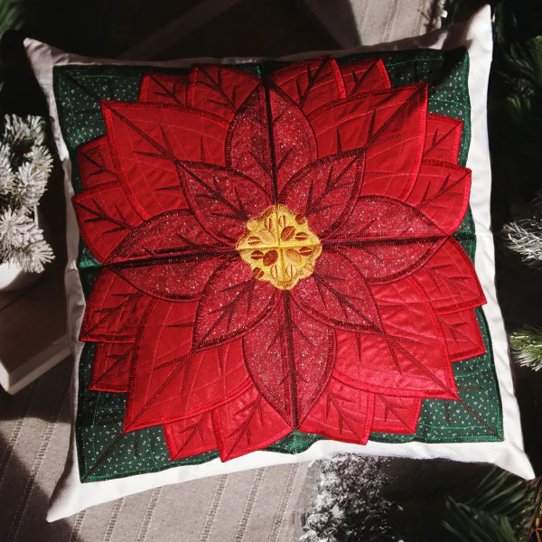 Quarter Poinsettia Flower (Applique) - Image 11