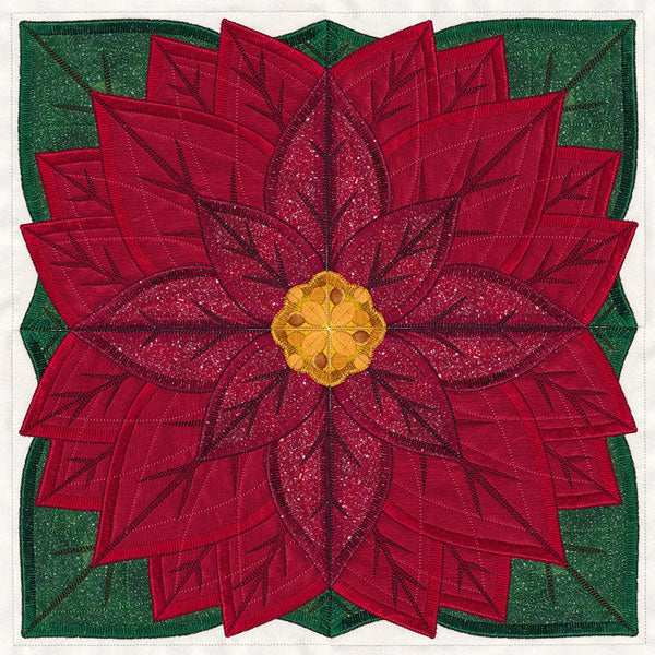 Quarter Poinsettia Flower (Applique) - Image 4