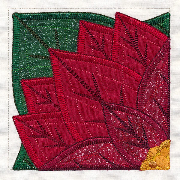 Quarter Poinsettia Flower (Applique) - Image 7