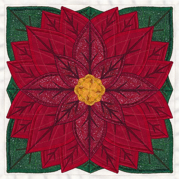 Quarter Poinsettia Flower (Applique) - Image 8