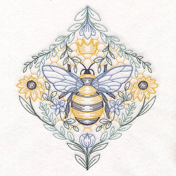 Queen Bee in Flowers - Image 13