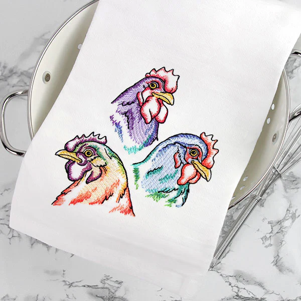 Rainbow Chicken Portrait - Image 6