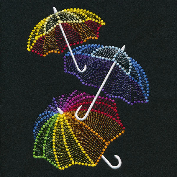 Rainbow Contour Umbrella Trio - Image 2