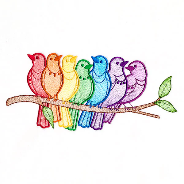 Rainbows & Tweets Bird Border - Image 2