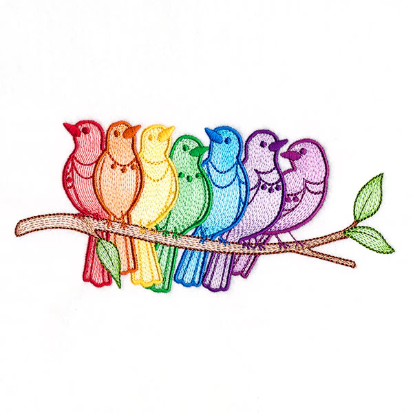 Rainbows & Tweets Bird Border - Image 4