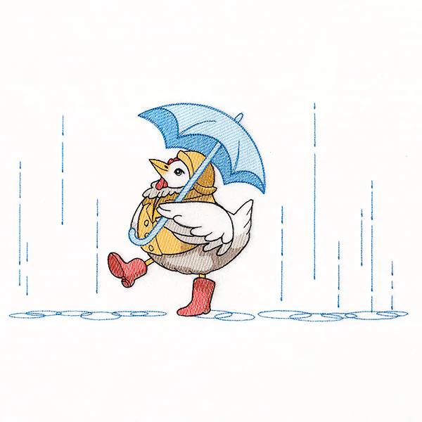 Rainy Day Chicken Border - Image 5