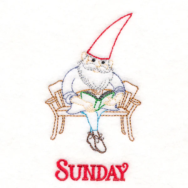 Reading Gnome on Sunday (Vintage) - Image 2