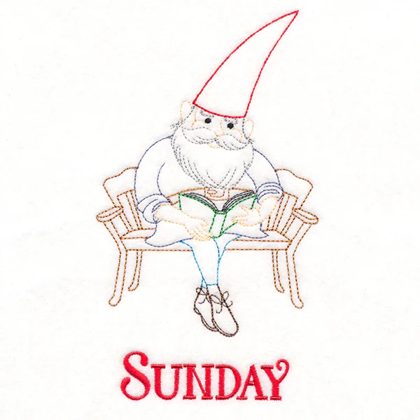 Reading Gnome on Sunday (Vintage) - Image 3
