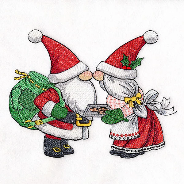 Ready for Christmas Mr. & Mrs. Claus Gnomes - Image 2