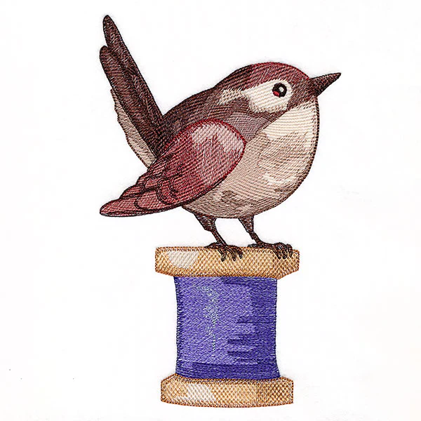 Ready to Craft Thread Spool Wren - Image 4