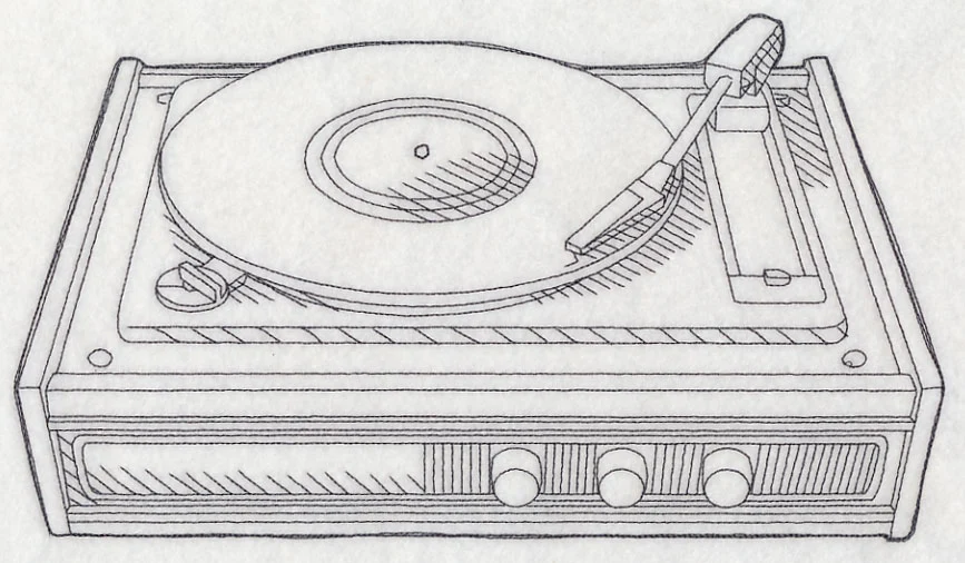 Record Player Etching - Image 6