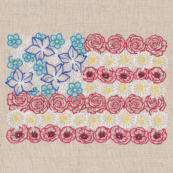 Red White & Bloom Flag - Image 3