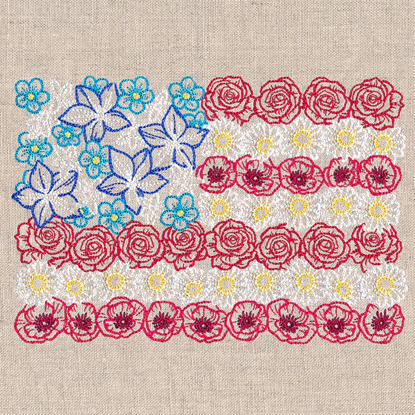 Red White & Bloom Flag - Image 4