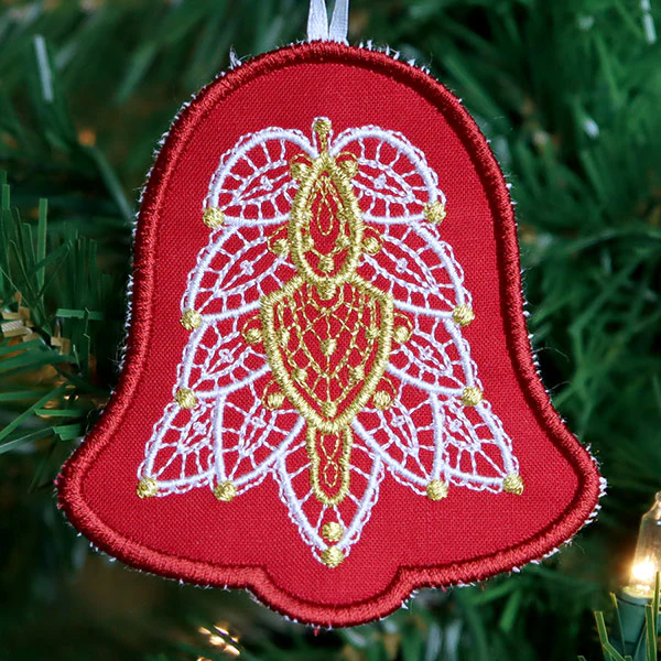 Regal Renaissance Bell Ornament (In-the-Hoop) - Image 2
