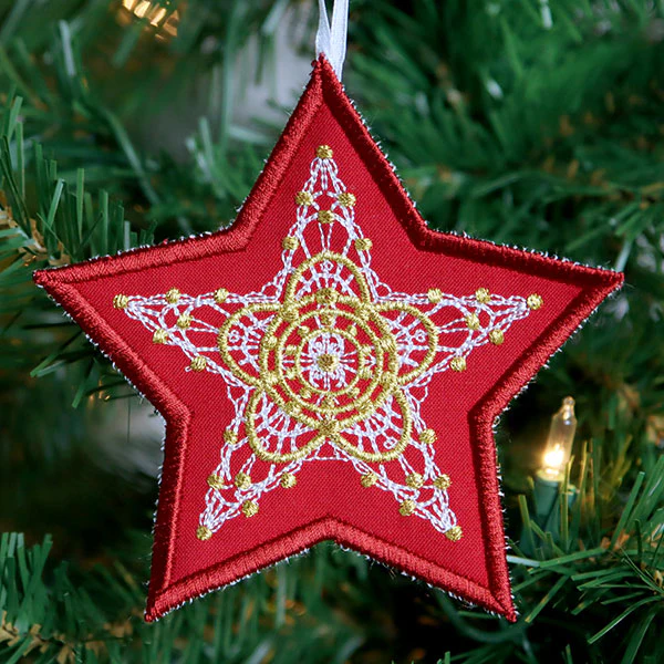 Regal Renaissance Star Ornament (In-the-Hoop) - Image 3