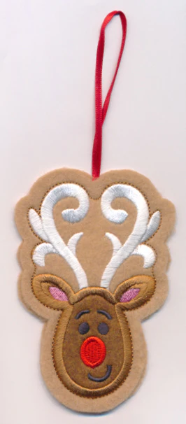 Reindeer Cookie Ornament (In-the-Hoop) - Image 3