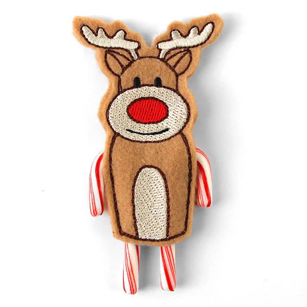 Reindeer Double Candy Cane Holder (In-the-Hoop) - Image 4