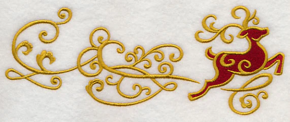 Reindeer Frolic Border - Image 3