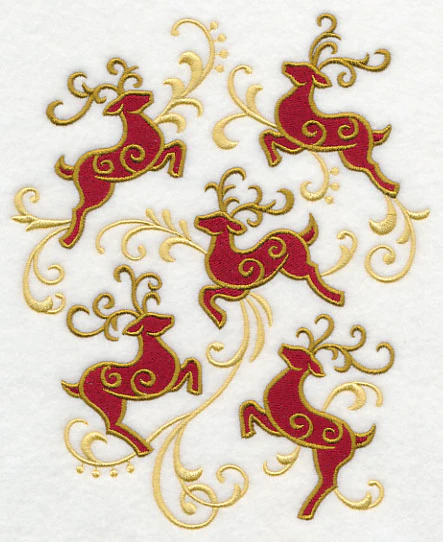 Reindeer Frolic Collage - Image 2