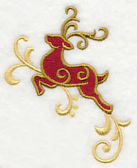 Reindeer Frolic Flying Left - Image 2
