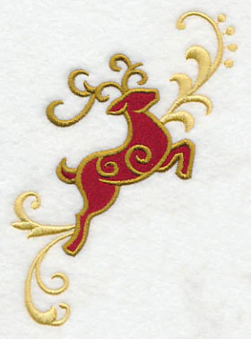 Reindeer Frolic Flying Right