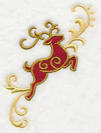 Reindeer Frolic Flying Right - Image 2