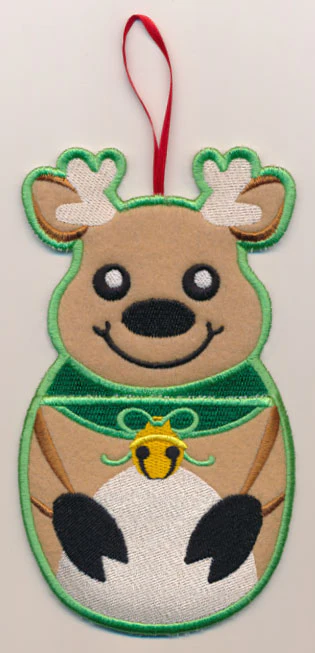 Reindeer Stocking Stuffer (In-the-Hoop) - Image 4