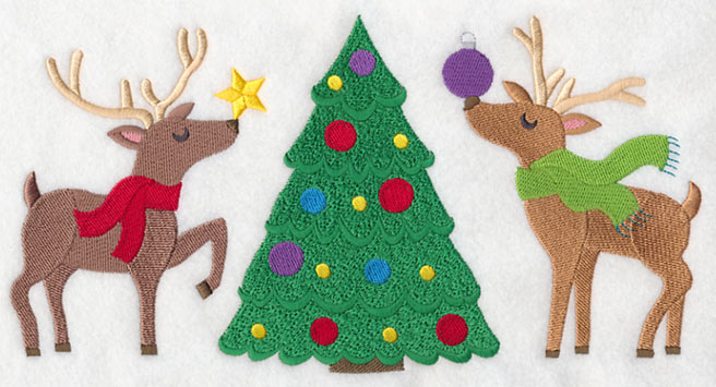 Reindeer Trim the Christmas Tree - Image 3