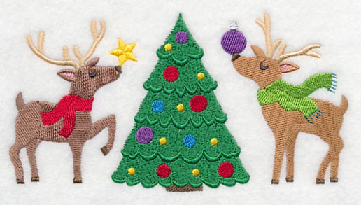 Reindeer Trim the Christmas Tree - Image 4