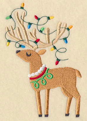 Reindeer with Christmas Lights - Image 3