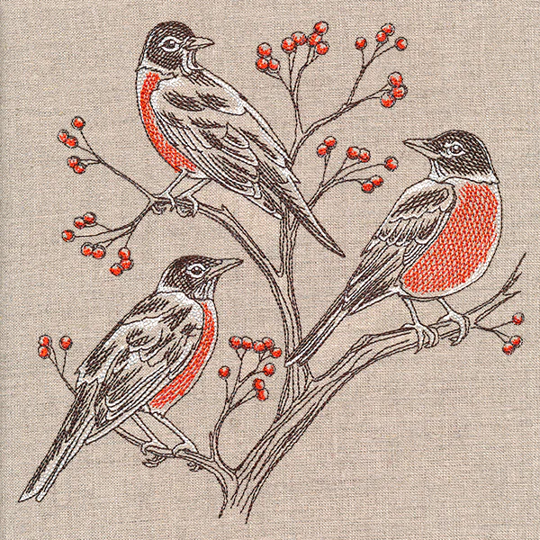 Resting Robins Trio - Image 9