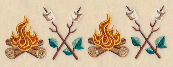 Retro Camping Border - Image 3