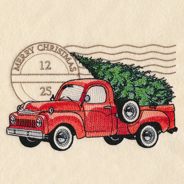 Retro Christmas Truck - Image 4