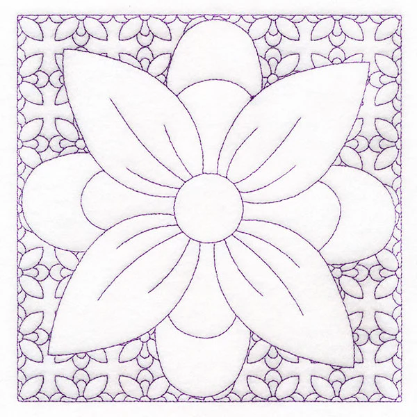 Retro Details Flower Quilting 1 (Double Run) - Image 3