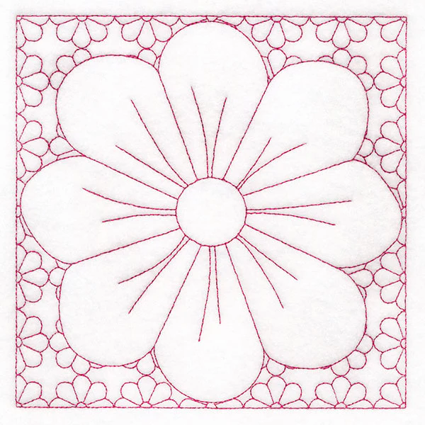 Retro Details Flower Quilting 2 (Double Run) - Image 3