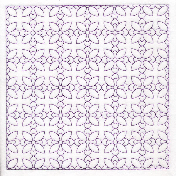 Retro Details Flower Quilting Pattern 1 (Double Run) - Image 10