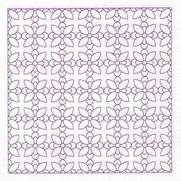 Retro Details Flower Quilting Pattern 1 (Double Run) - Image 3