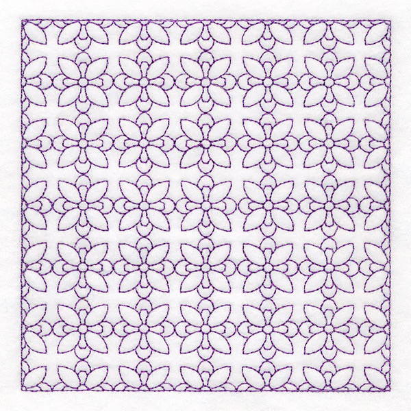 Retro Details Flower Quilting Pattern 1 (Double Run) - Image 7