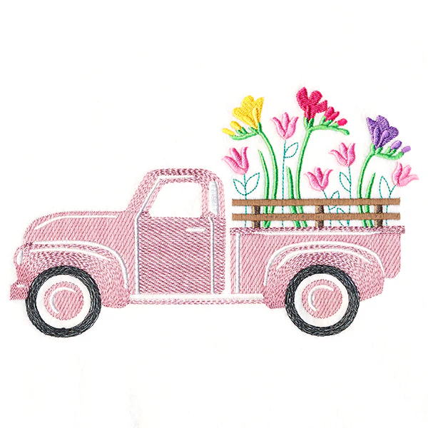 Retro Freesia Flower Truck - Image 2